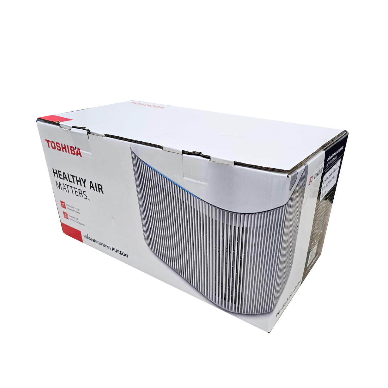 เครื่องฟอกอากาศ Toshiba รุ่น TAP-YD25FTH(W) ขนาด 24 ตร.ม กรองฝุ่น HEPA ดักจับฝุ่น PM 2.5 ขนาด 22 วัตต์ รับประกัน 5 ปี