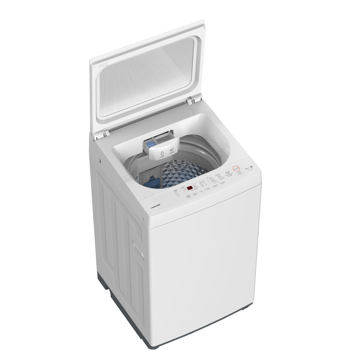 Toshiba เครื่องซักผ้าฝาบน รุ่น AW-M901BT(WW)  ความจุ 8 กก. ดีไซน์ล้ำ ทันสมัย ฝาปิดแบบกระจก ประกัน 2 ปี มอเตอร์ 10 ปี