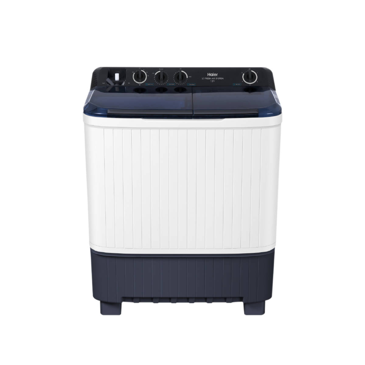 เครื่องซักผ้า 2 ถัง Haier รุ่น HTW110-1217BS ขนาดความจุ 11 KG. รับประกันสินค้านาน 12 ปี