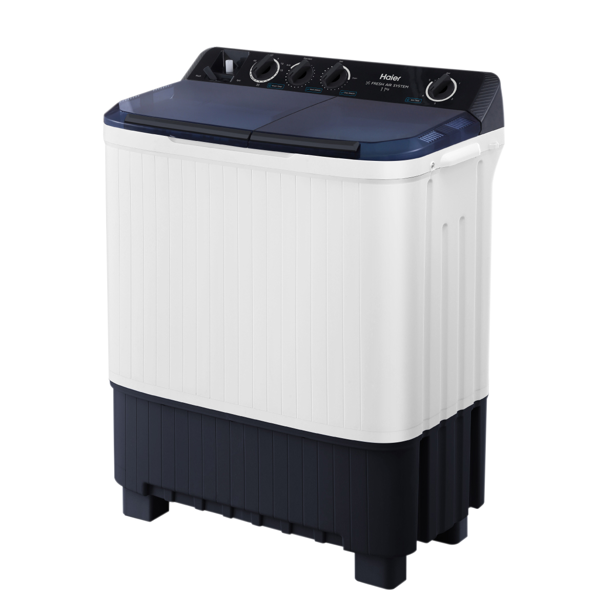 เครื่องซักผ้า 2 ถัง Haier รุ่น HTW110-1217BS ขนาดความจุ 11 KG. รับประกันสินค้านาน 12 ปี