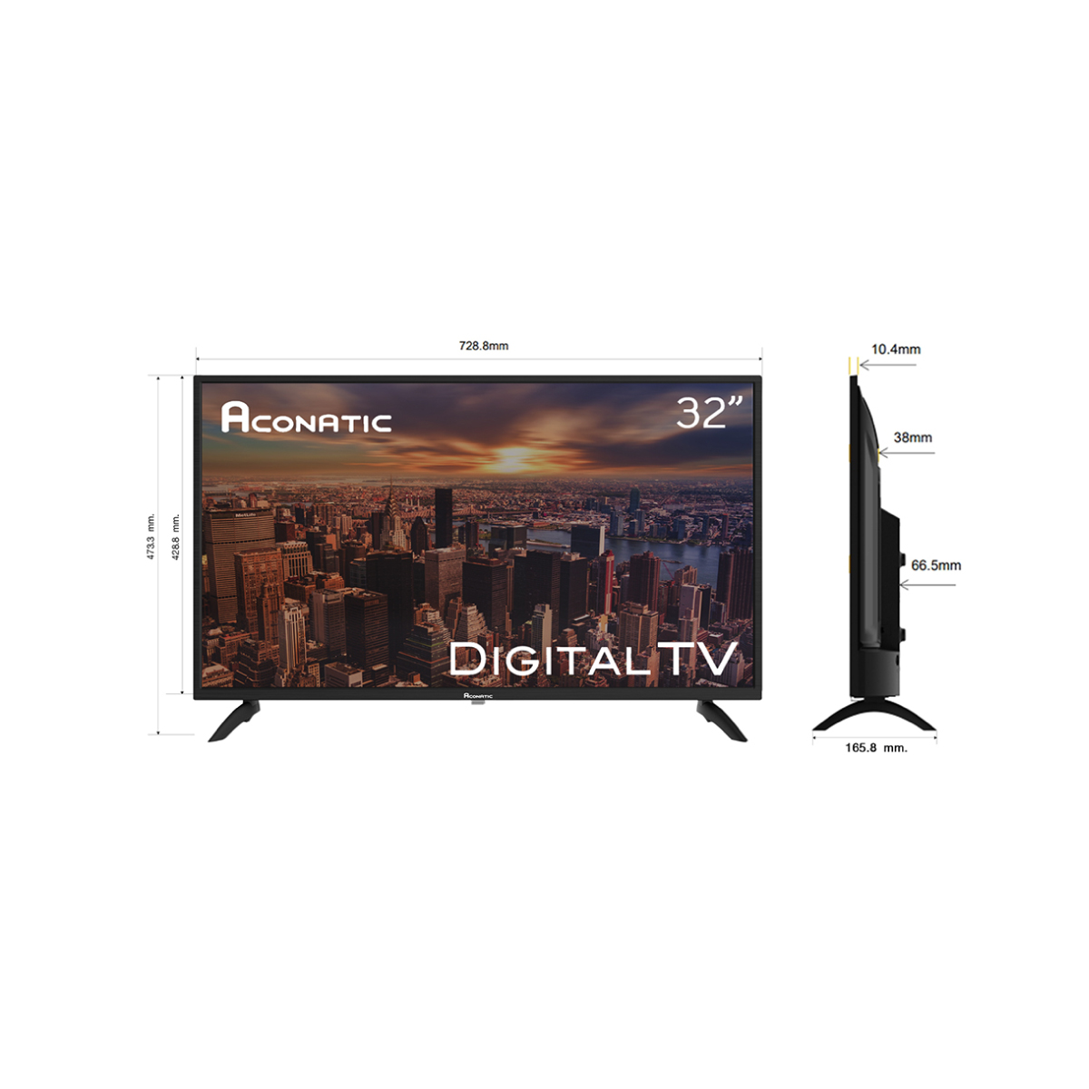 Digital TV Aconatic รุ่น 32HD514AN ขนาด 32 นิ้ว รับประกันสินค้า 1 ปี 