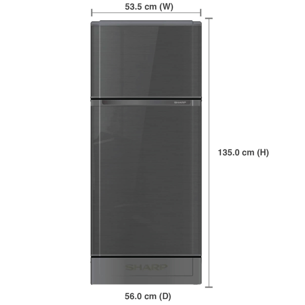 ตู้เย็น 2 ประตู Sharp รุ่น SJ-C19E-WMS ความจุ 5.9 คิว