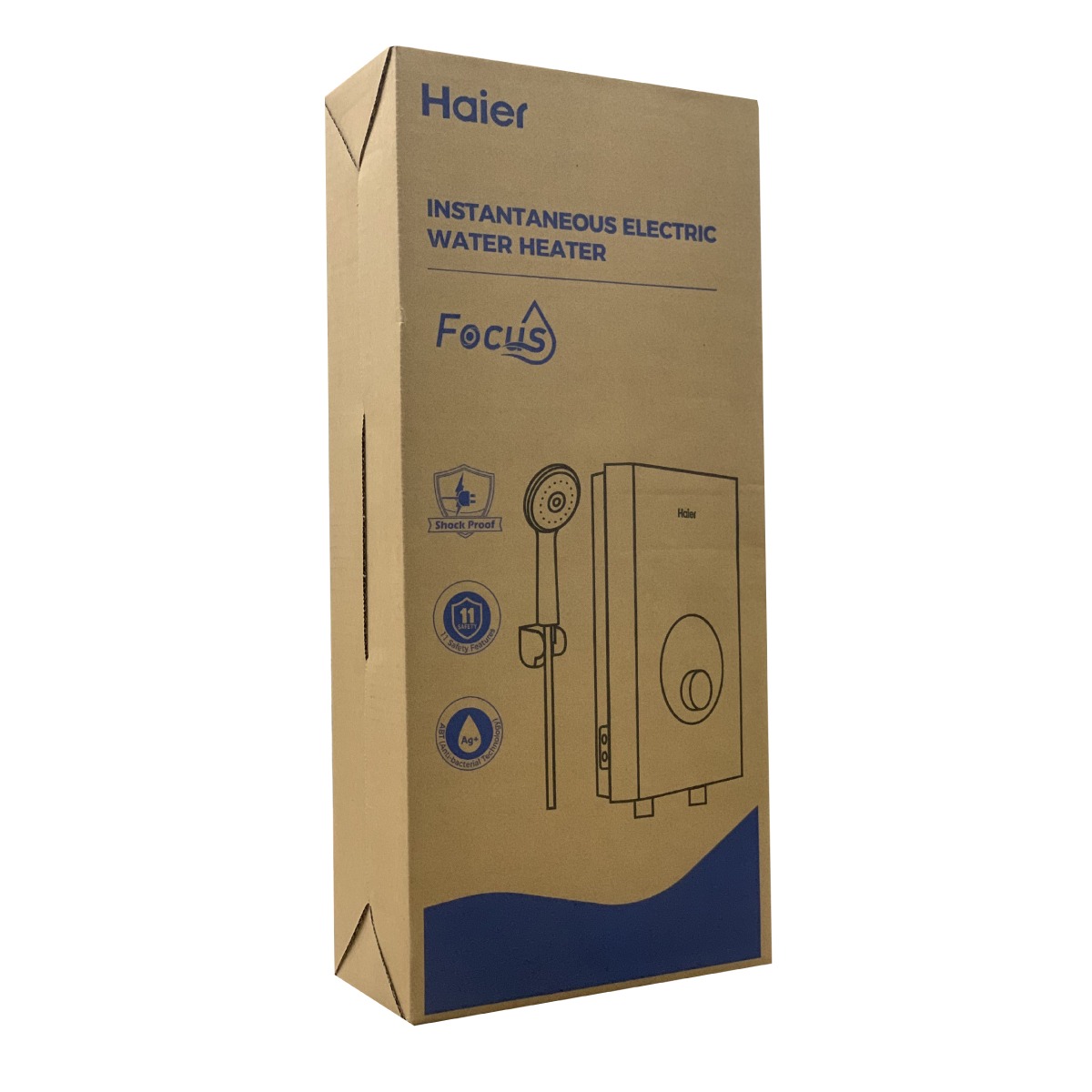 Haier เครื่องทำน้ำอุ่น F1 Series รุ่น EI45M-F1W(TH) ขนาด 4,500 วัตต์ ขดลวดทองแดงคู่ รับประกัน 5 ปี