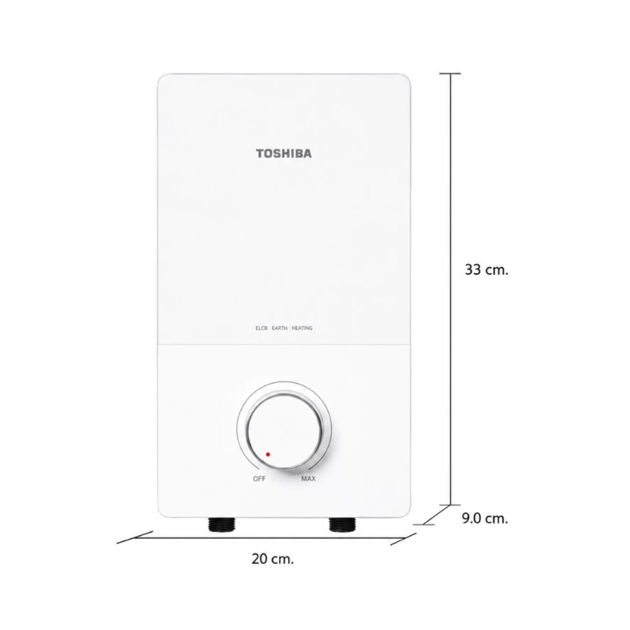 Toshiba เครื่องทำน้ำอุ่น 4500 วัตต์ รุ่น TWH-45MRNTHEC(W)-WS หม้อต้มทองแดง ทนทาน รับประกันสินค้า 2 ปี ชุดทำความร้อน 5 ปี